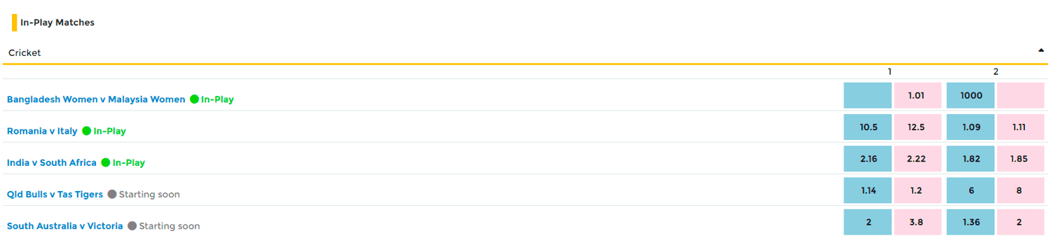 live betting nayaludis